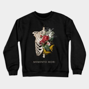 Memento mori flower skelleton Crewneck Sweatshirt